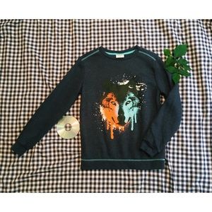 🌟 Blue & Orange Soft Fox Sweater Shirt 🌟
